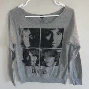Gray The Beatles Women's long sleeve top XS